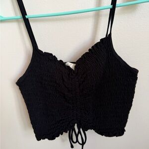 Aeropostale Black Textured Top